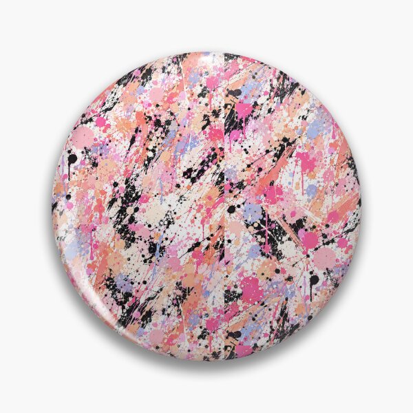 Item preview, Blush and Black Splatter Action Abstract Art designed and sold by THE SPLATTERED HAUS BY SAGE BANKS.