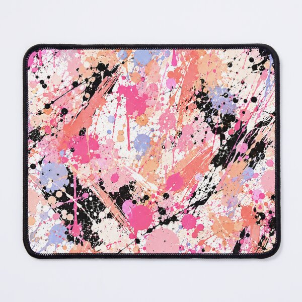 Item preview, Blush and Black Splatter Action Abstract Art designed and sold by THE SPLATTERED HAUS BY SAGE BANKS.