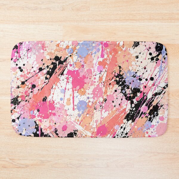 Item preview, Blush and Black Splatter Action Abstract Art designed and sold by THE SPLATTERED HAUS BY SAGE BANKS.