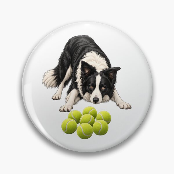 Item preview, Border Collie Tennis Ball Obsession Playtime Humor designed and sold by Artmares.