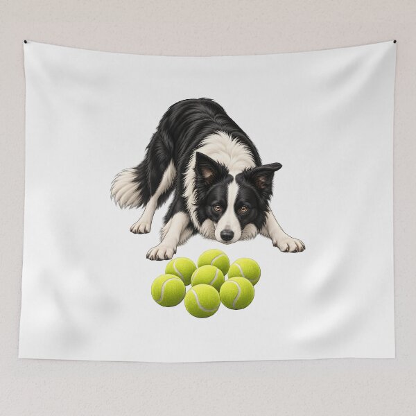 Item preview, Border Collie Tennis Ball Obsession Playtime Humor designed and sold by Artmares.