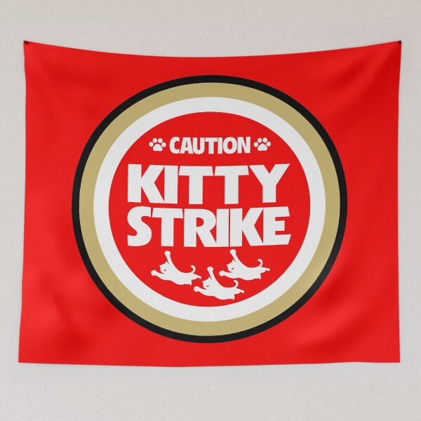 Item preview, Caution! Kitty Strike Vintage Art Nº 2  designed and sold by San Studios Co..