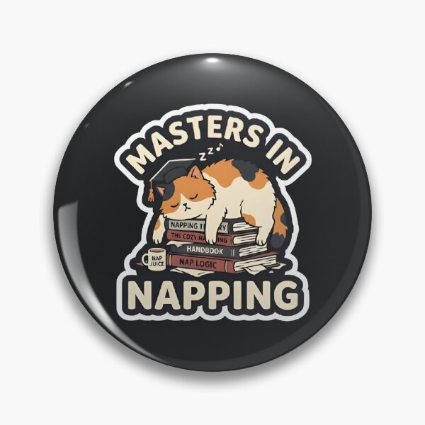 Item preview, Masters In Napping Funny College Graduation Cat designed and sold by eihabo.