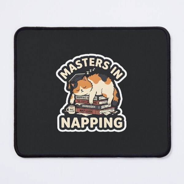 Item preview, Masters In Napping Funny College Graduation Cat designed and sold by eihabo.