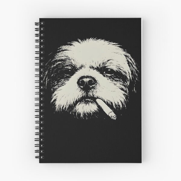 Item preview, Shih Tzu Smoking Cigarette Edgy Vintage Meme Shirt designed and sold by starmuffsre.