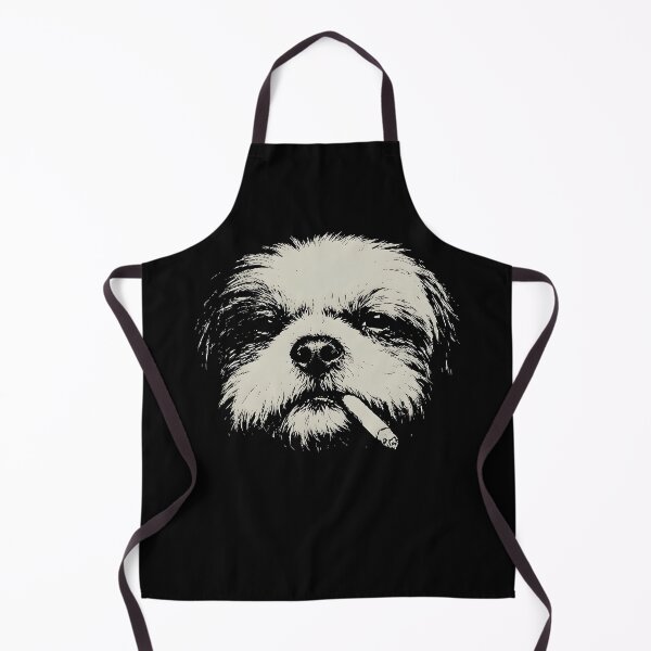 Item preview, Shih Tzu Smoking Cigarette Edgy Vintage Meme Shirt designed and sold by starmuffsre.
