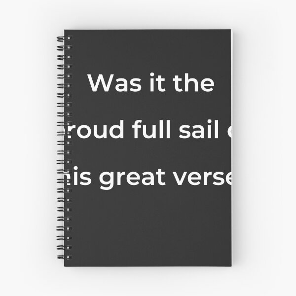Item preview, “Was it the proud full sail of his great verse,” - print white designed and sold by ariksworld.