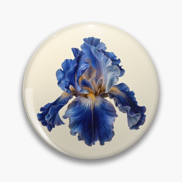 Item preview, Vintage Blue Iris Flower Botanical Floral Art designed and sold by jianina-alondra.