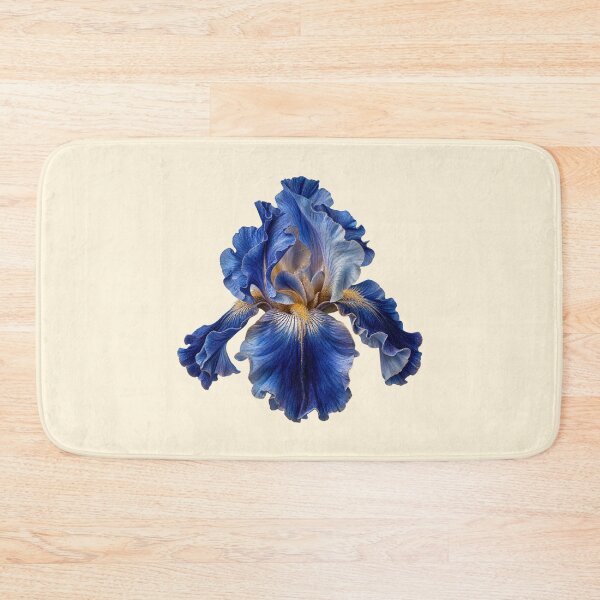 Item preview, Vintage Blue Iris Flower Botanical Floral Art designed and sold by jianina-alondra.