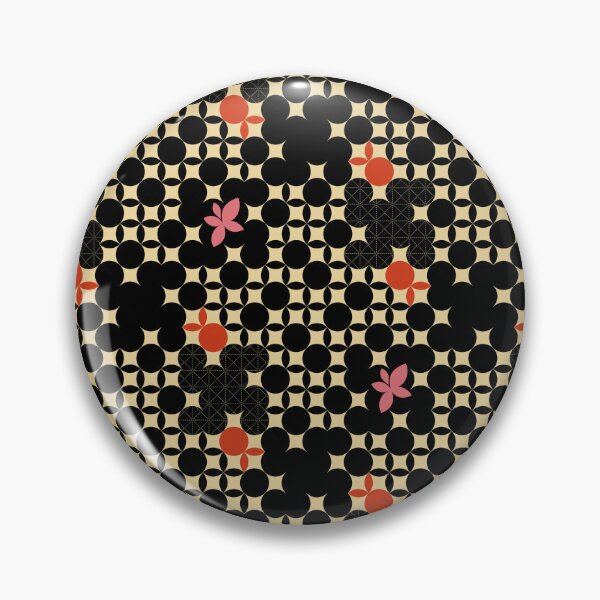 Item preview, Retro Floral Dot Geo Seamless Pattern designed and sold by StefanStudioArt.