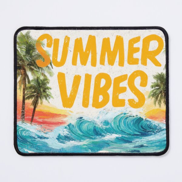 Item preview, Palm trees waves vibes designed and sold by anytka.