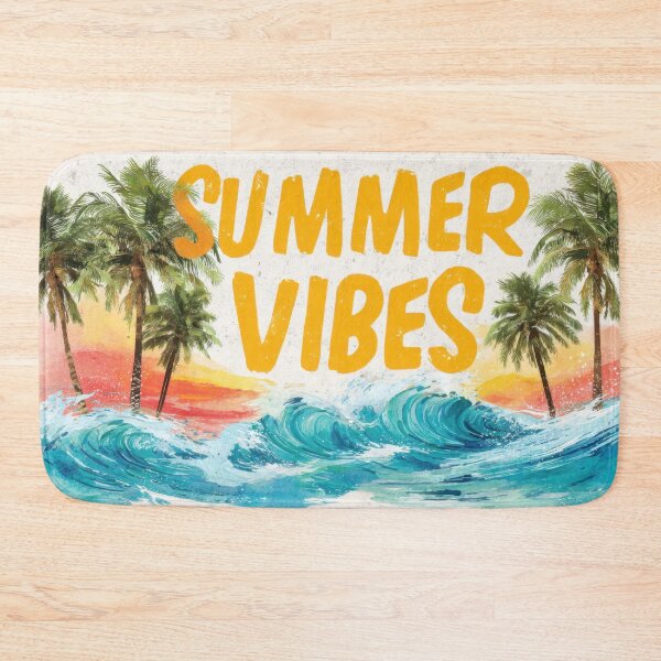 Item preview, Palm trees waves vibes designed and sold by anytka.