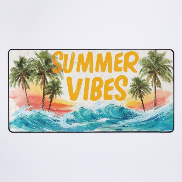 Item preview, Palm trees waves vibes designed and sold by anytka.