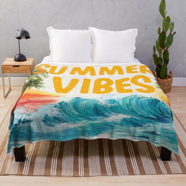 Item preview, Palm trees waves vibes designed and sold by anytka.