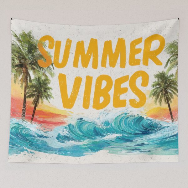 Item preview, Palm trees waves vibes designed and sold by anytka.