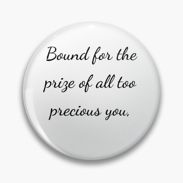 Item preview, “Bound for the prize of all too precious you,” - handwriting black designed and sold by ariksworld.