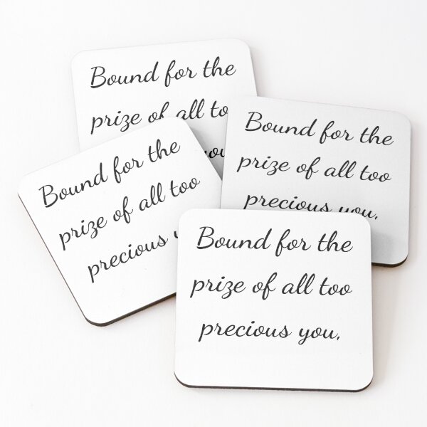 Item preview, “Bound for the prize of all too precious you,” - handwriting black designed and sold by ariksworld.