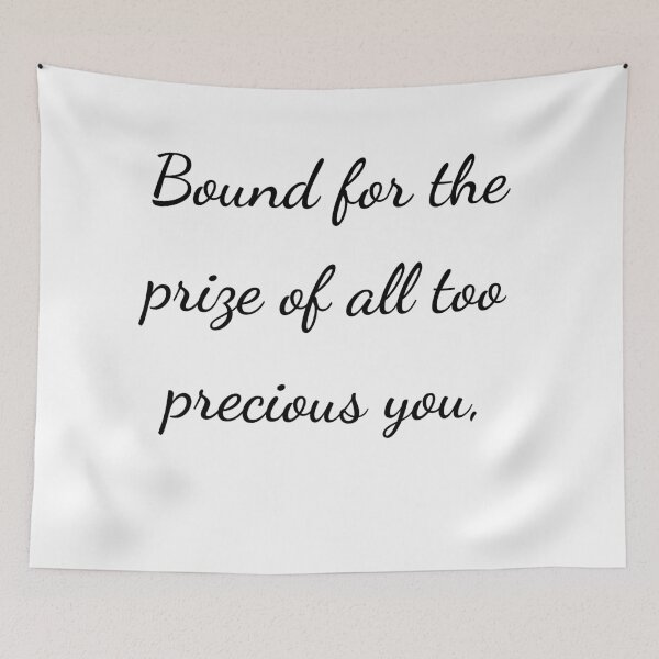 Item preview, “Bound for the prize of all too precious you,” - handwriting black designed and sold by ariksworld.