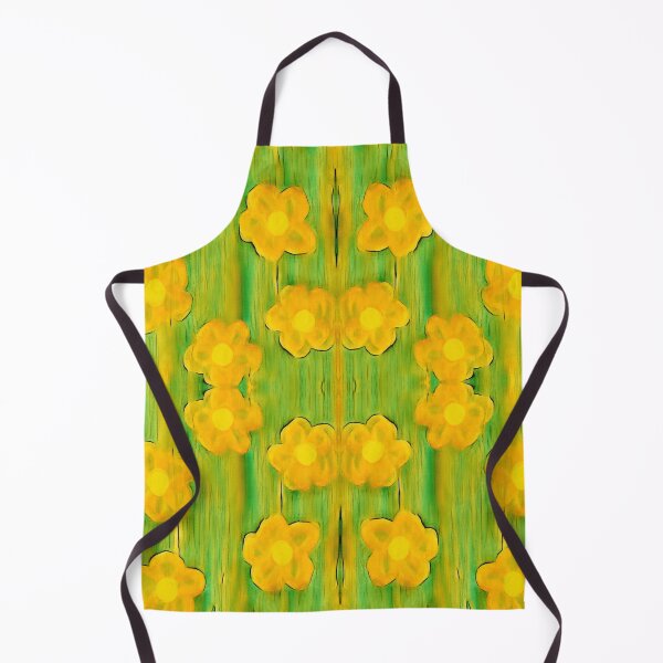 Item preview, Designed orange flowers on green background designed and sold by Fayes4Art.