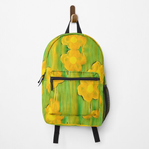 Item preview, Designed orange flowers on green background designed and sold by Fayes4Art.
