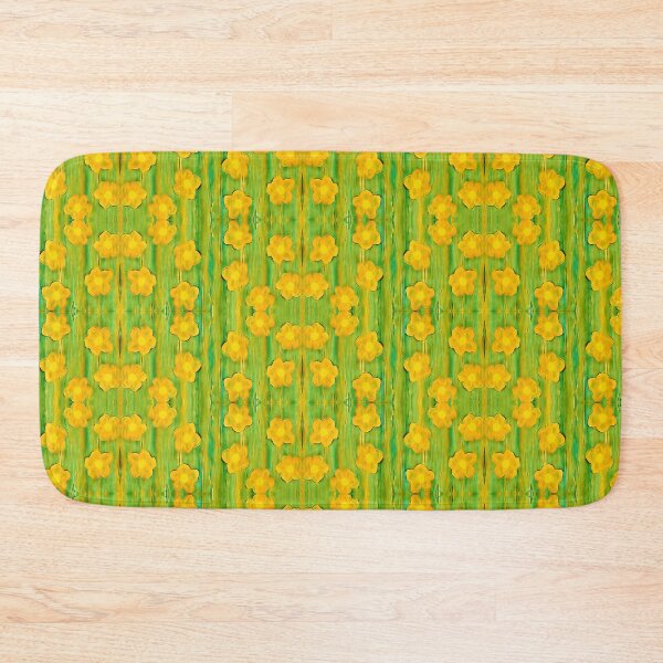 Item preview, Designed orange flowers on green background designed and sold by Fayes4Art.