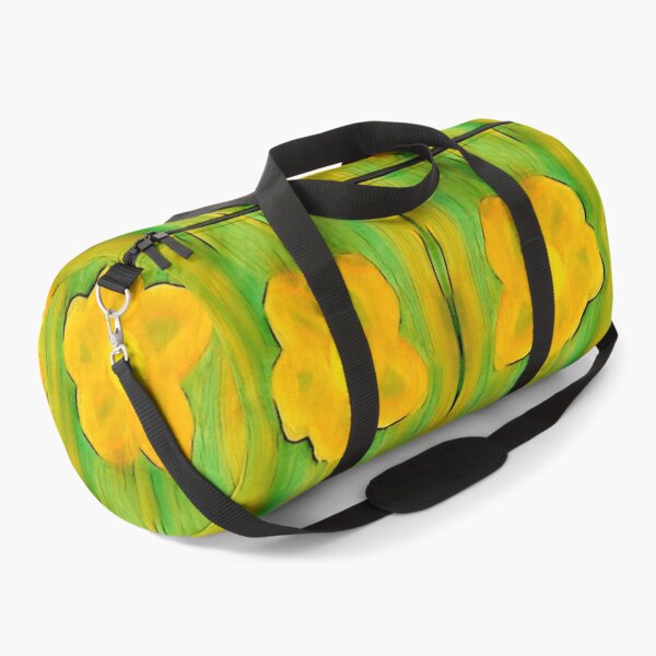 Item preview, Designed orange flowers on green background designed and sold by Fayes4Art.