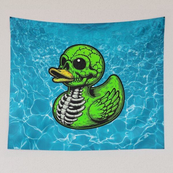 Item preview, Skeleton Rubber Duck Sticker – Funny Creepy Duck Decal for Off-Road Vehicle Owners designed and sold by artistwill.
