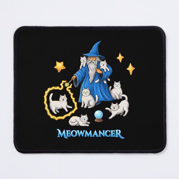 Item preview, Meowmancer Wizard Cat Magic Spell Art designed and sold by OlyvieArt.