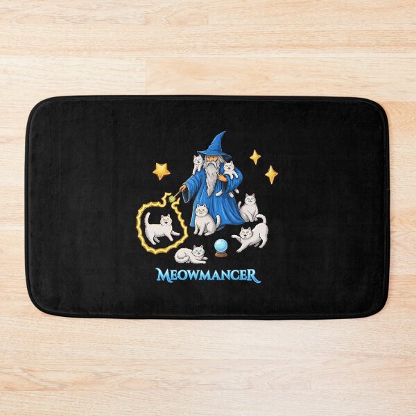 Item preview, Meowmancer Wizard Cat Magic Spell Art designed and sold by OlyvieArt.