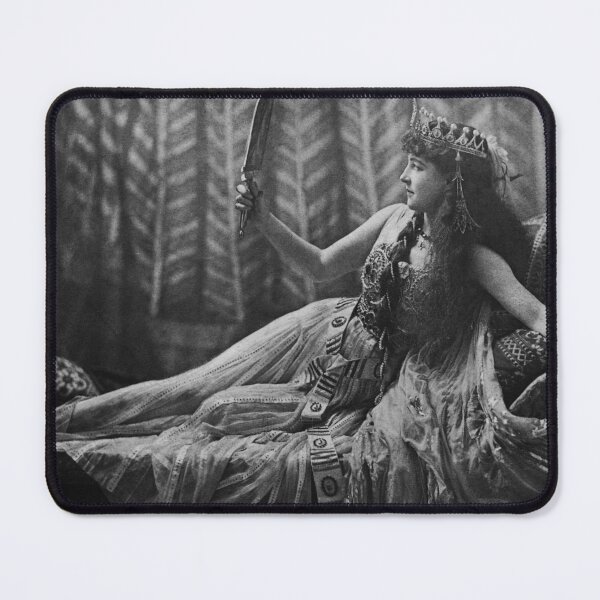 Item preview, 1891 photographic print of British actress Lillie Langtry portraying the Egyptian queen in William Shakespeare's Antony and Cleopatra vintage black and white photograph designed and sold by Astrid Arkhangelsky.