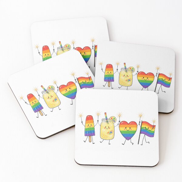 Item preview, Cute Kawaii Pride Month Love Rainbow Lemonade Mason Jar Sparkler designed and sold by HarinDonreka.