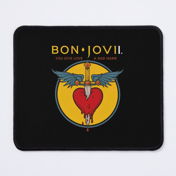 Item preview, Bons Jovis You Give Love A Bad Name Rock Band  designed and sold by YuriaAbisarStu.