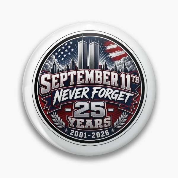 Item preview, September 11th - 911 Never Forget 25 Years Firefighters designed and sold by Wilcox PhotoArt.