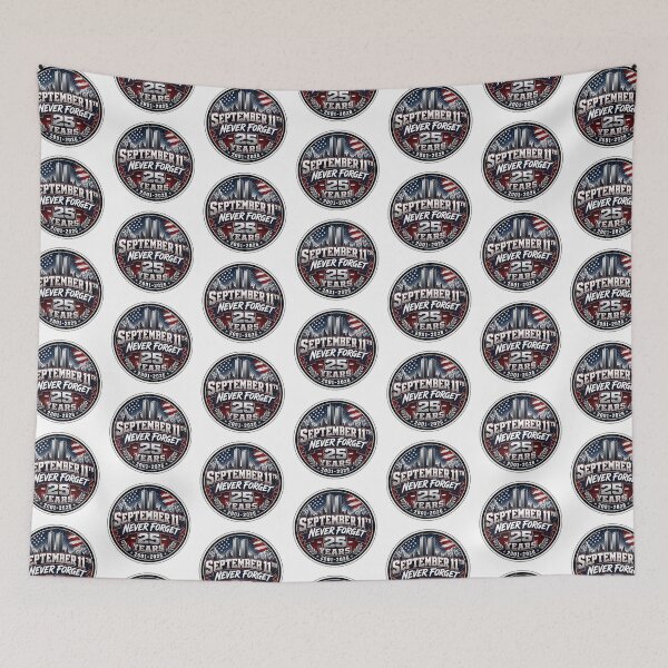 Item preview, September 11th - 911 Never Forget 25 Years Firefighters designed and sold by Wilcox PhotoArt.