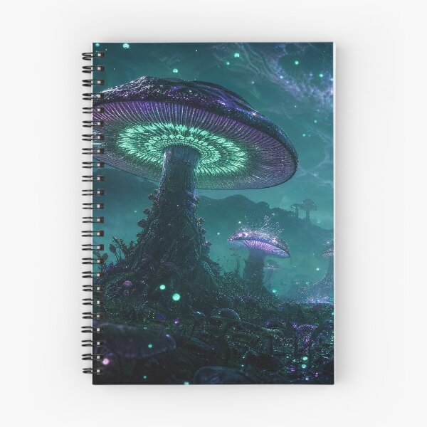 Item preview, Bioluminescent Mushroom Forest Sacred Geometry Mandala | Monkeybusiness designed and sold by monkeybusiness.pt.