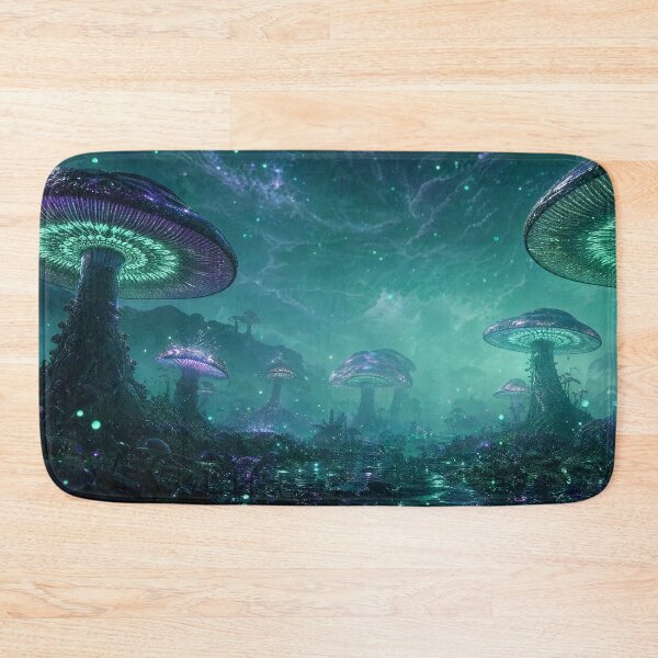 Item preview, Bioluminescent Mushroom Forest Sacred Geometry Mandala | Monkeybusiness designed and sold by monkeybusiness.pt.