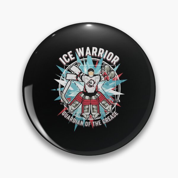 Item preview, Ice Warrior Guardian Of The Crease Hockey Goalie Save designed and sold by Dravienart.