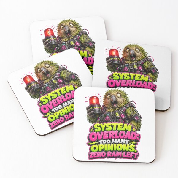 Item preview, System Overload Too Many Opinions Zero Ram Left Kakapo designed and sold by Sovereign Supply Co..