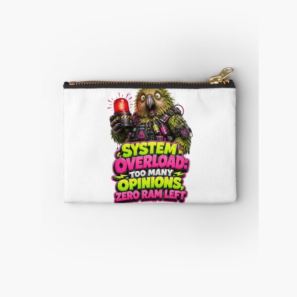 Item preview, System Overload Too Many Opinions Zero Ram Left Kakapo designed and sold by Sovereign Supply Co..