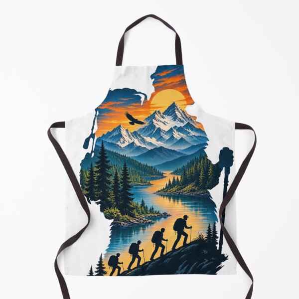 Item preview, Mountain Journey Double Exposure Adventure Silhouette Design designed and sold by CreativeNest Prints.
