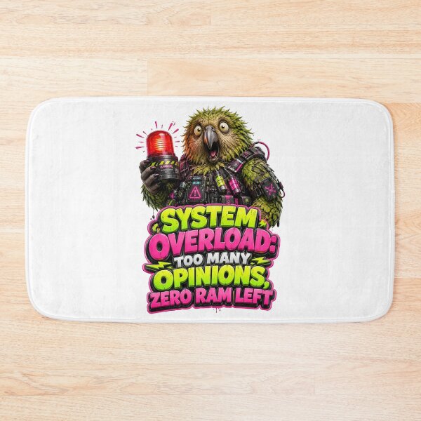 Item preview, System Overload Too Many Opinions Zero Ram Left Kakapo designed and sold by Sovereign Supply Co..