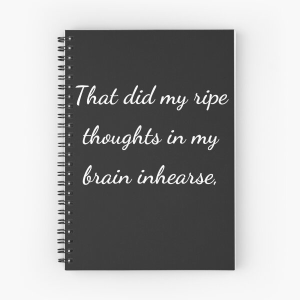 Item preview, “That did my ripe thoughts in my brain inhearse,” - handwriting white designed and sold by ariksworld.