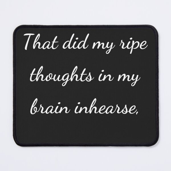 Item preview, “That did my ripe thoughts in my brain inhearse,” - handwriting white designed and sold by ariksworld.