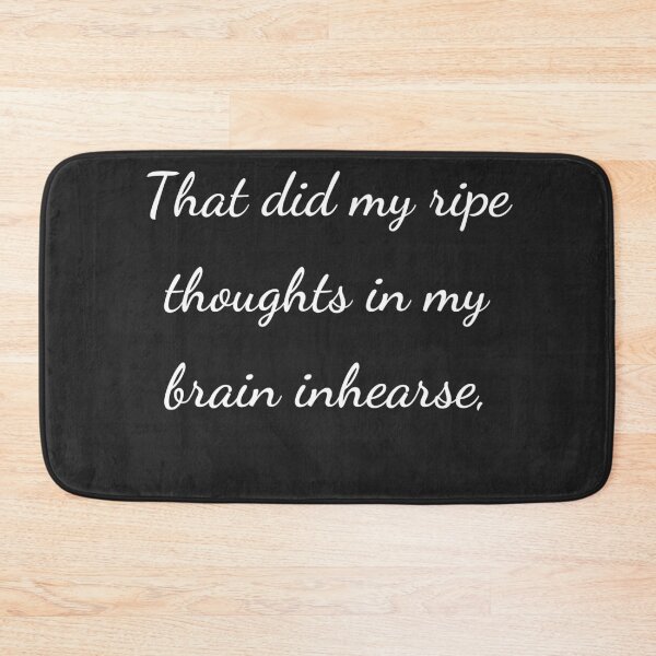 Item preview, “That did my ripe thoughts in my brain inhearse,” - handwriting white designed and sold by ariksworld.