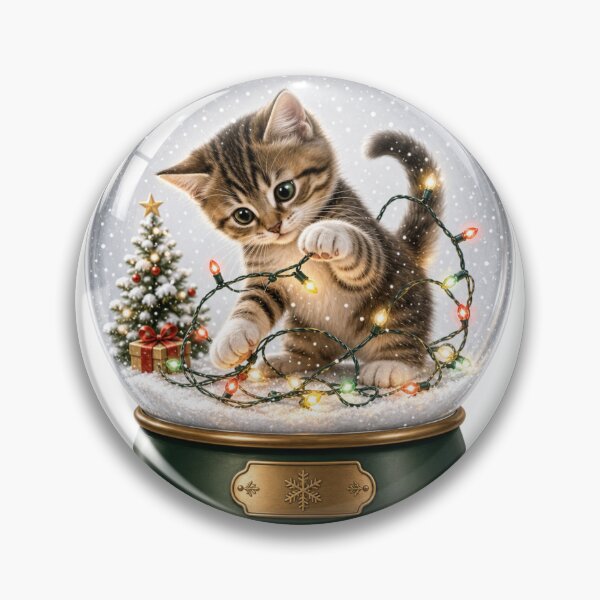Item preview, Christmas Snow Globe designed and sold by Blush Meadow Trading Co.