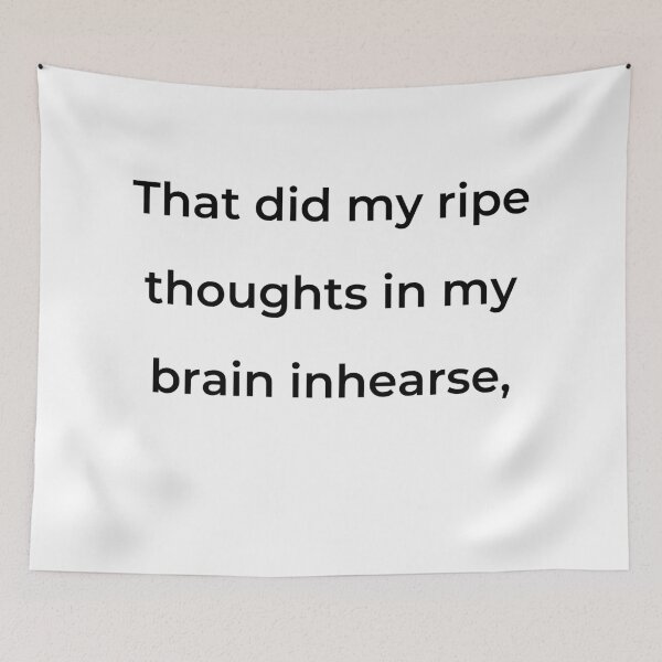 Item preview, “That did my ripe thoughts in my brain inhearse,” - print black designed and sold by ariksworld.
