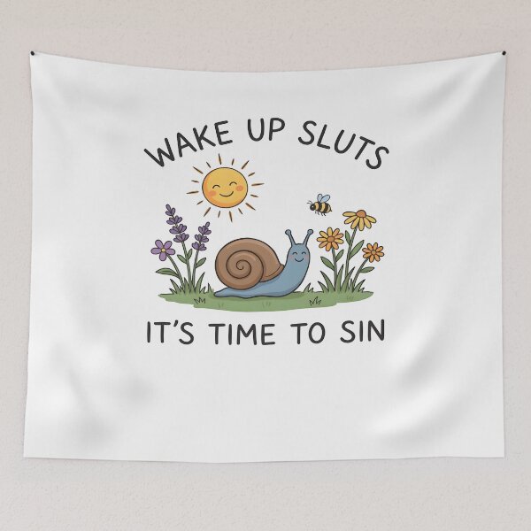 Item preview, Wake Up It's Time To Sin Sarcastic Baby Tee designed and sold by KiblyTees.