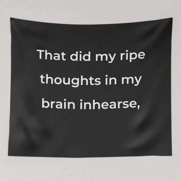Item preview, “That did my ripe thoughts in my brain inhearse,” - print white designed and sold by ariksworld.
