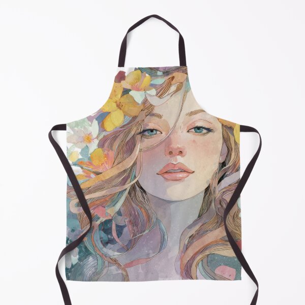 Item preview, Woman with flowers in her hair designed and sold by anytka.