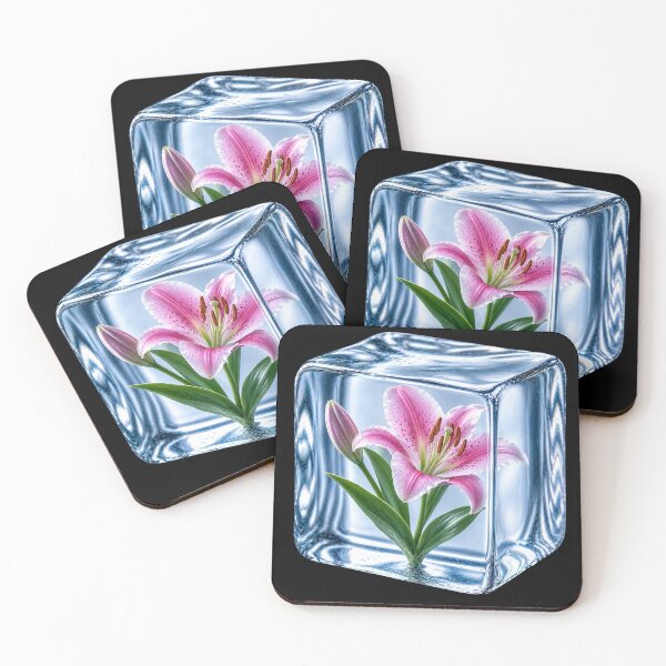 Item preview, Pink Lily Frozen in Ice Cube designed and sold by MichalHau.
